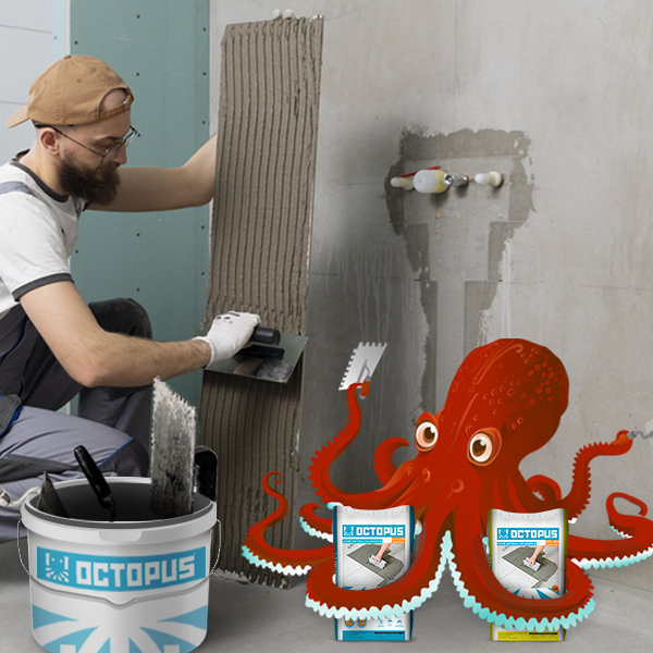 adhesive for fixing wall tiles